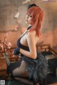 蜜汁猫裘 Cosplay 黑太子旗袍